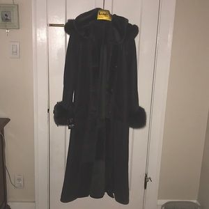 Pellino Collection Dark gray shearling coat